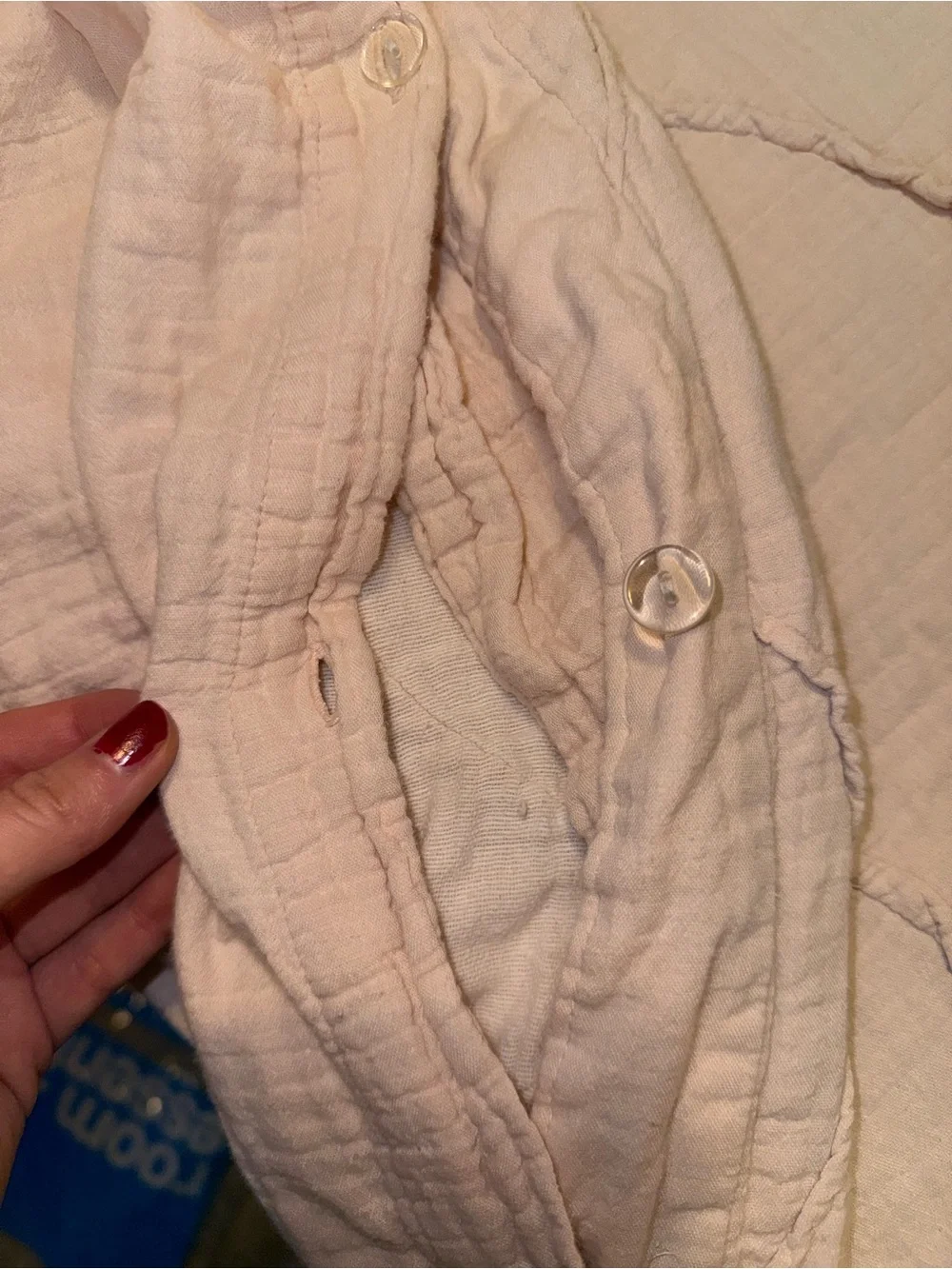Soft Quilted Bedspread - Light Blush Pink